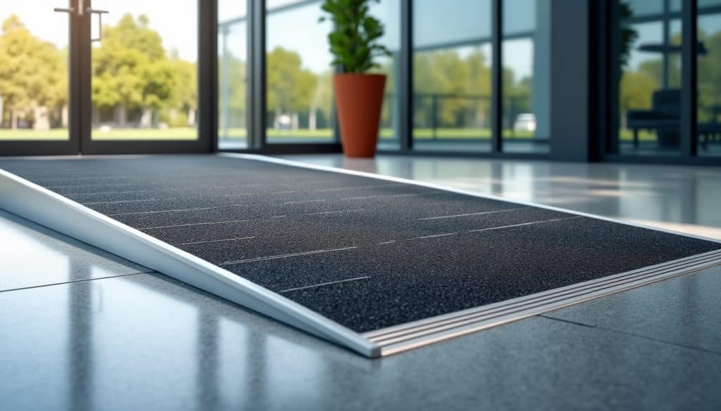 Rampe de seuil pour fauteuil roulant : dimensions et style